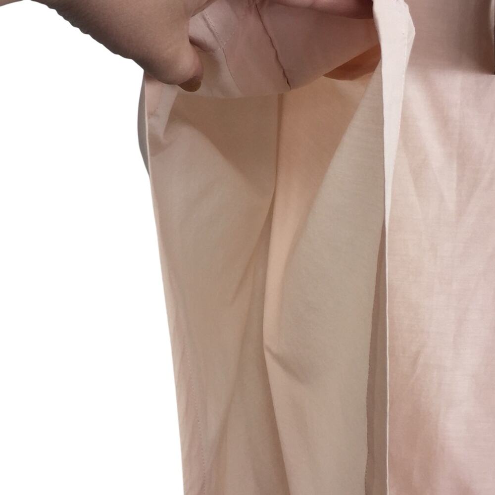 A Peace Treaty Pink Cotton Silk Swim Cover Up Dress Embroidered Tent M/L $285 - Picture 6 of 10